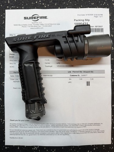 Surefire m910a just serviced - m910a,